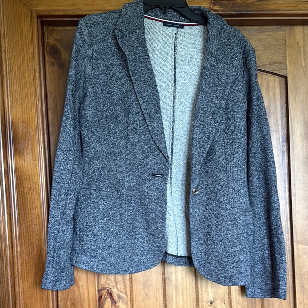 Blue knit Women's Blazer